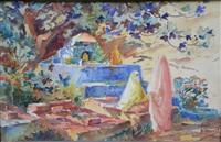 EDOUARD HERZIG MEDITATION DANS LE JARDIN